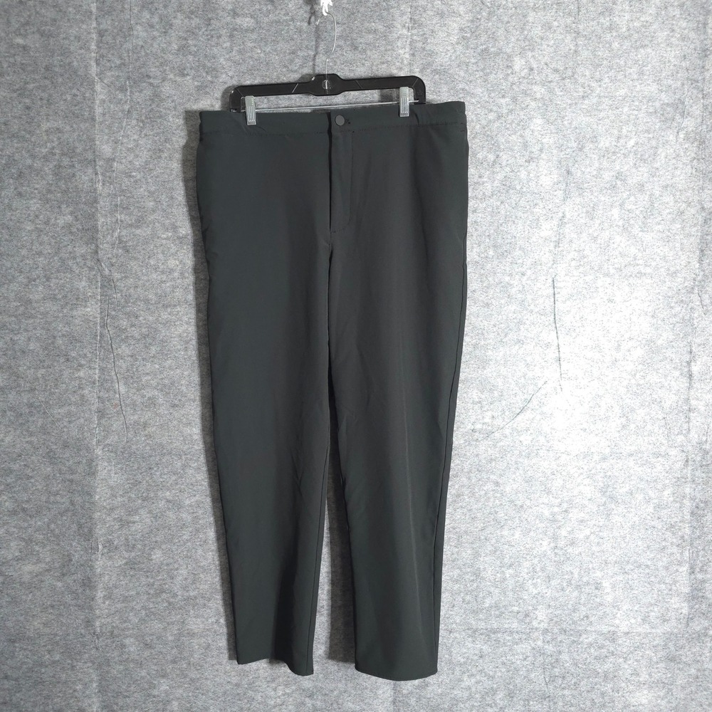 Banana Republic Dress Pants Mens 36x32 Charcoal Gray Slim Tapered Fit Stretch